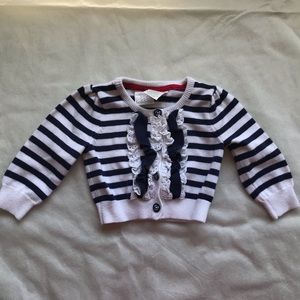5/$25 KOALA BABY striped sweater button & frills